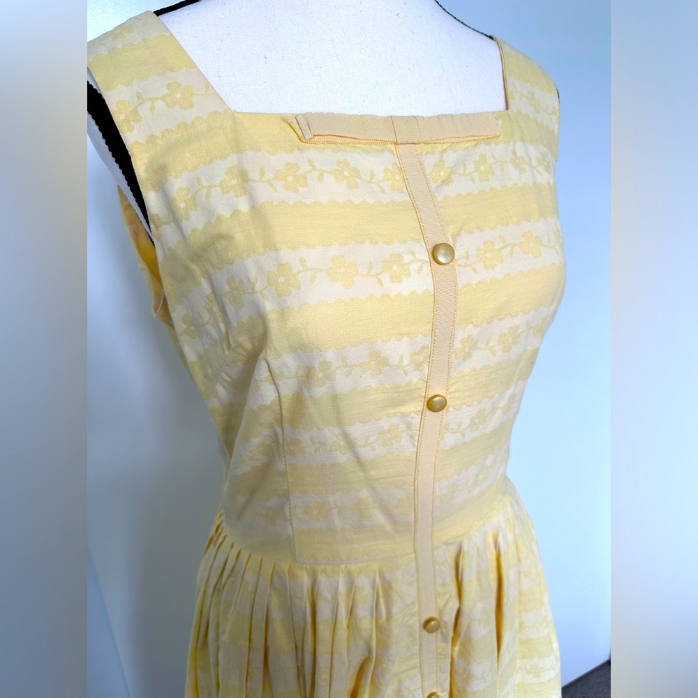 1950s-60s Vintage Cotton Summer Dress